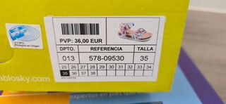 Sandalias Pablosky Niña Talla 35