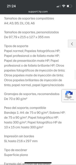 Impresora HP Envy 6230 Multifunción Negra