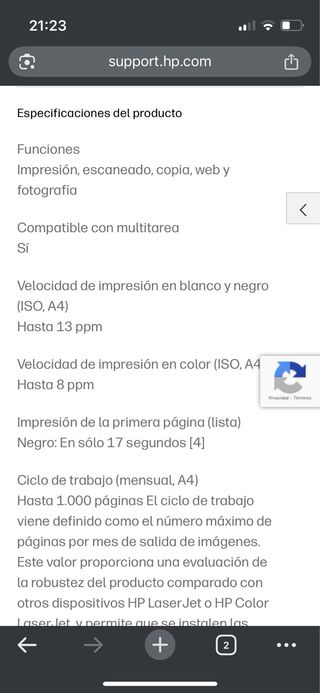 Impresora HP Envy 6230 Multifunción Negra