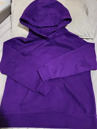 Sudadera Morada Talla S, unisex.