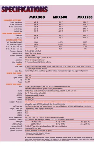 Etapa de Potencia JBL MPX 600 Profesional