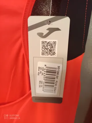 Camiseta Joma Mujer Talla XXL Naranja/Negro