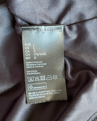 Vestido H&M encaje negro fruncido