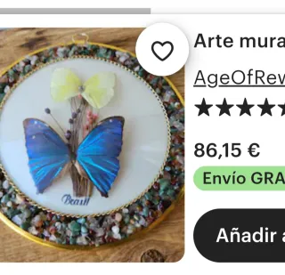 Cuadro Vintage Mariposas Decoración