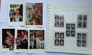 1970 MAXIMAS Y BLOQUES DE 4 CON SELLOS ESPAÑA.