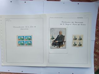 1970 MAXIMAS Y BLOQUES DE 4 CON SELLOS ESPAÑA.