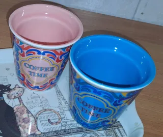 Set 2 Bicchierini Coffee Time