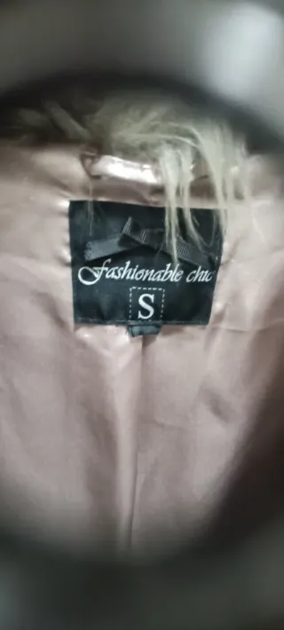 Pelliccetta donna grigia taglia S foderata in raso