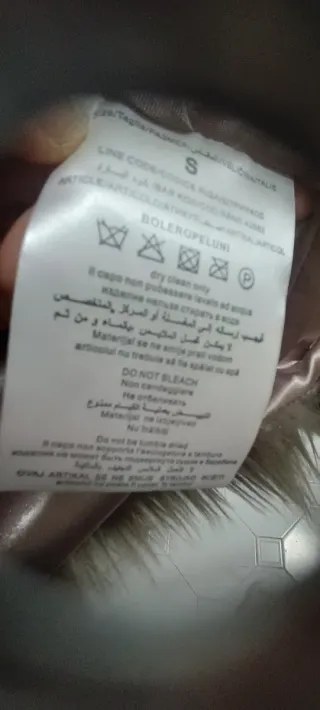 Pelliccetta donna grigia taglia S foderata in raso