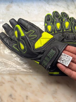 Guantes Moto Cuero Talla S/8 CE