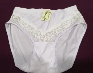 Braga Blanca Encaje Talla XL Nueva