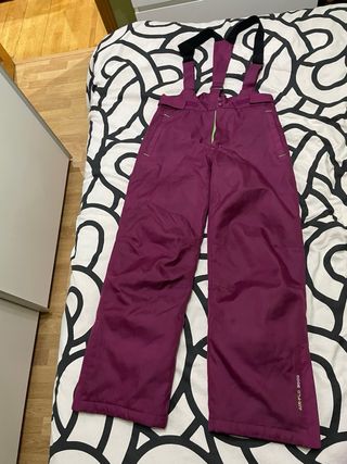 Traje de Nieve Infantil Rosa y Negro