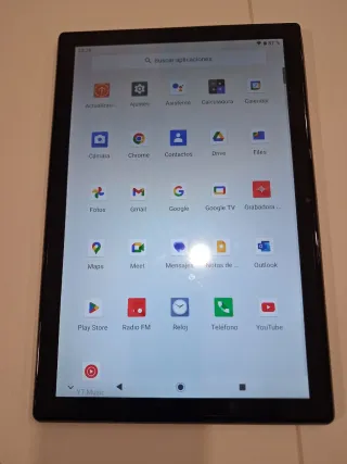 Tablet Negra y Multicolor