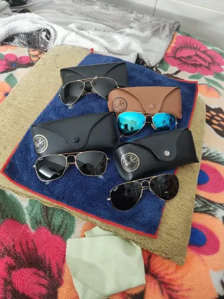 Gafas Ray-Ban estilo Aviator Verde y Azul