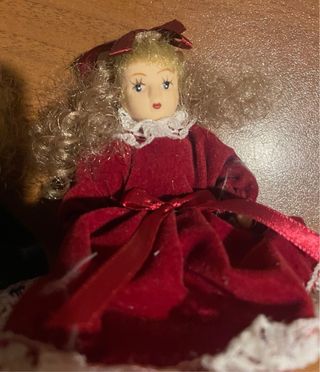 Bambola ceramica velluto rif 2