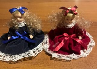 Bambola ceramica velluto rif 2