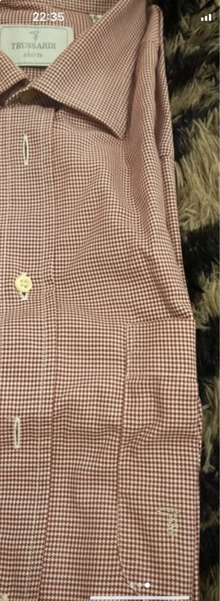 Camicia Trussardi uomo a quadretti rossi