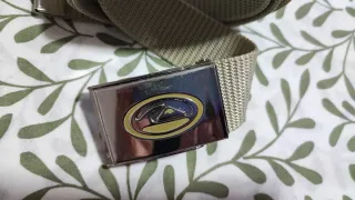 Lote cinturones tela hebilla metálica dif. marcas