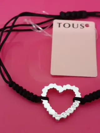 Pulsera TOUS Sweet Dolls Straight Corazón Plata