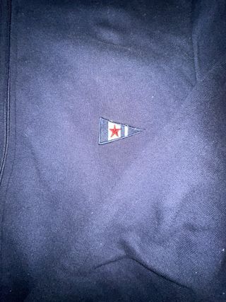 Chaqueta azul marino con cremallera