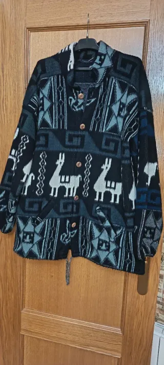 Chaqueta étnica lana hombre XL