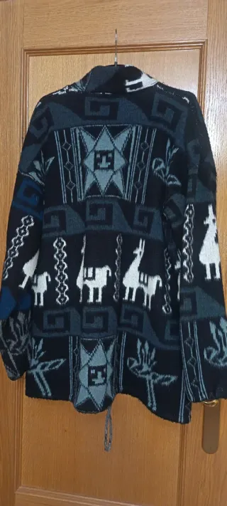 Chaqueta étnica lana hombre XL