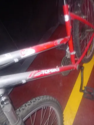 Bicicleta Montaña Mujer Roja