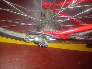 Bicicleta Montaña Mujer Roja