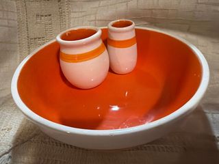 Aceitunero de cerámica con cuencos