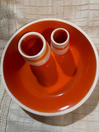 Aceitunero de cerámica con cuencos