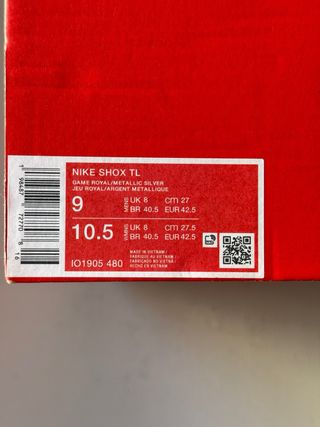 Nike Shox TL Game Royal Black [42.5]