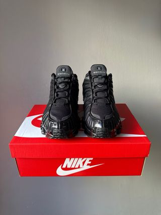Nike Shox TL Triple Black Silver [45]