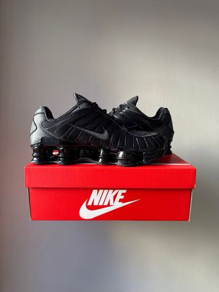 Nike Shox TL Triple Black Silver [45]