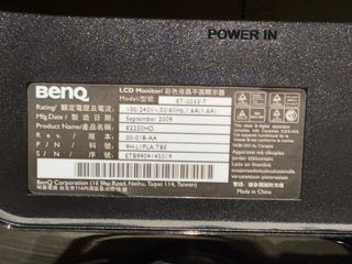 Monitor LCD BenQ 22' Nero/Argento