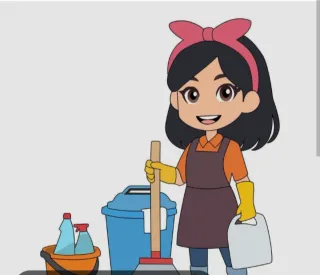 empleo de limpieza, recepcionista.