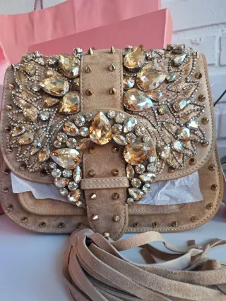 Bolso Joya Alma en Pena Ante Arena Cristales