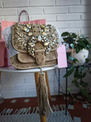 Bolso Joya Alma en Pena Ante Arena Cristales