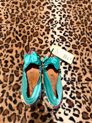 Zapatos Lanvin Diseño Floral Tacón Metálico