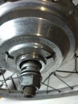 Rueda trasera bici eléctrica