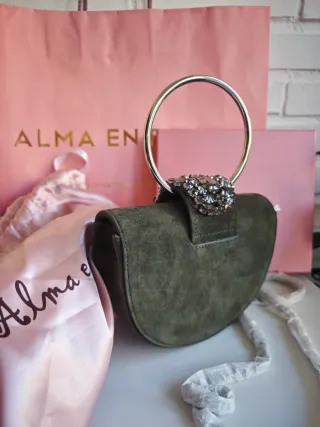 Bolso Joya Alma en Pena piel Khaki Nuevo a estrena