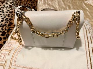 Bolso Michael Kors Dorado y Blanco