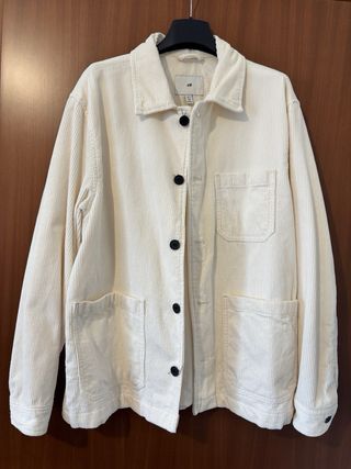 H&M Corduroy Overshirt Jacket – Cream
