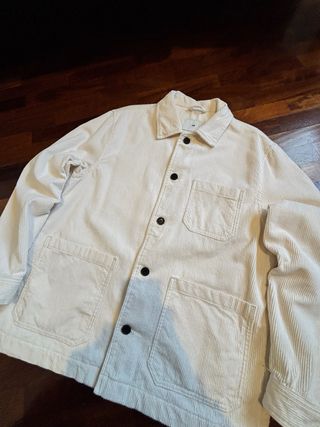 H&M Corduroy Overshirt Jacket – Cream