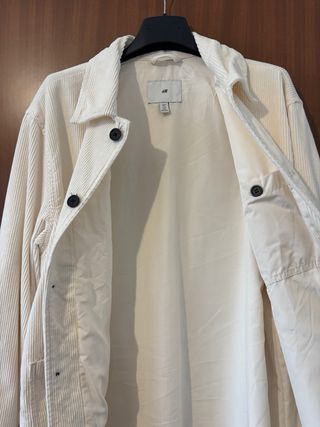 H&M Corduroy Overshirt Jacket – Cream