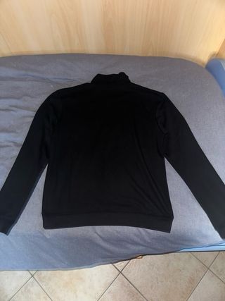Felpa Ralph Lauren mezza zip nera