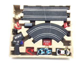 kit pista y coches slot scalextric power masters