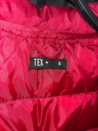 Chaqueta acolchada roja talla S