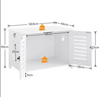 Armario para Gatos Blanco y Rosa