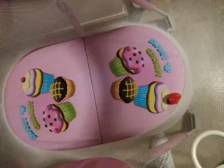 Parque para bebé rosa