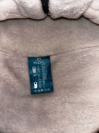 Sacco passeggino grigio con interno caldo